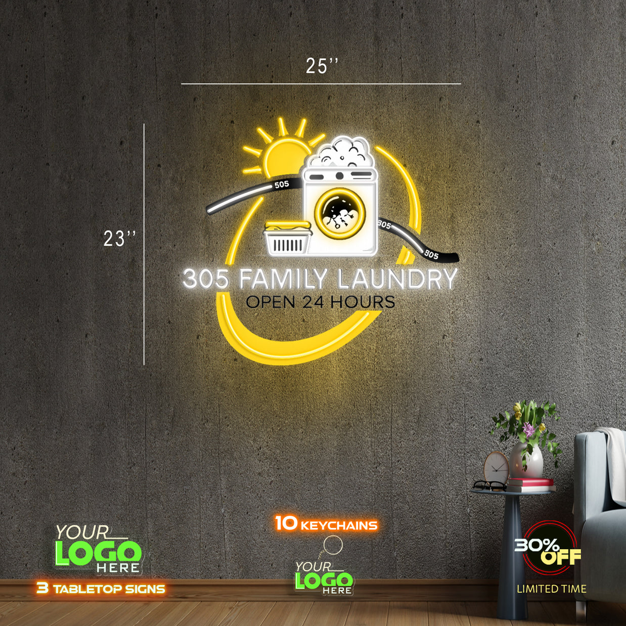 306 FAMILY LAUNDRY | LED NEON SIGN