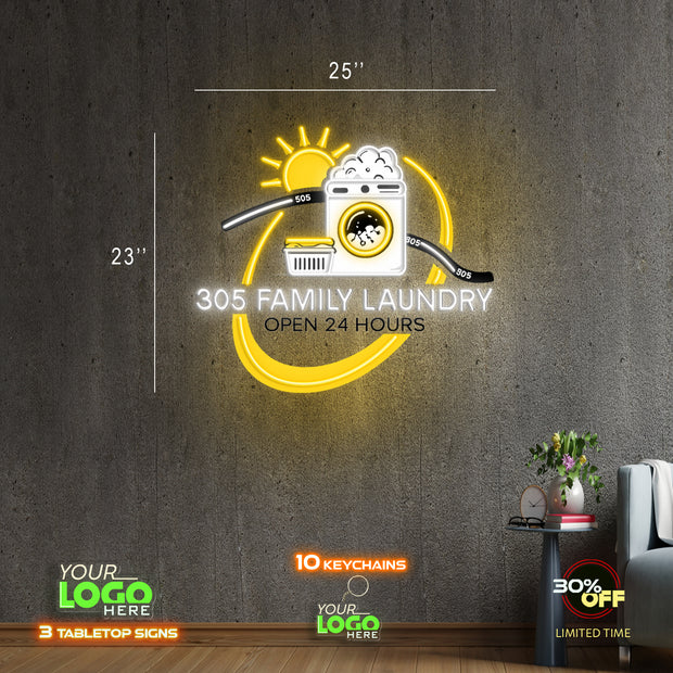 306 FAMILY LAUNDRY | LED NEON SIGN
