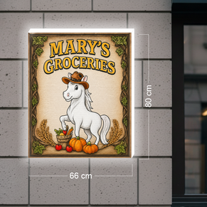 Mary’s Groceries | LED NEON SIGN AND LIGHT BOX SIGN