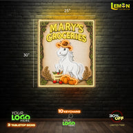 Mary’s Groceries | LED NEON SIGN AND LIGHT BOX SIGN