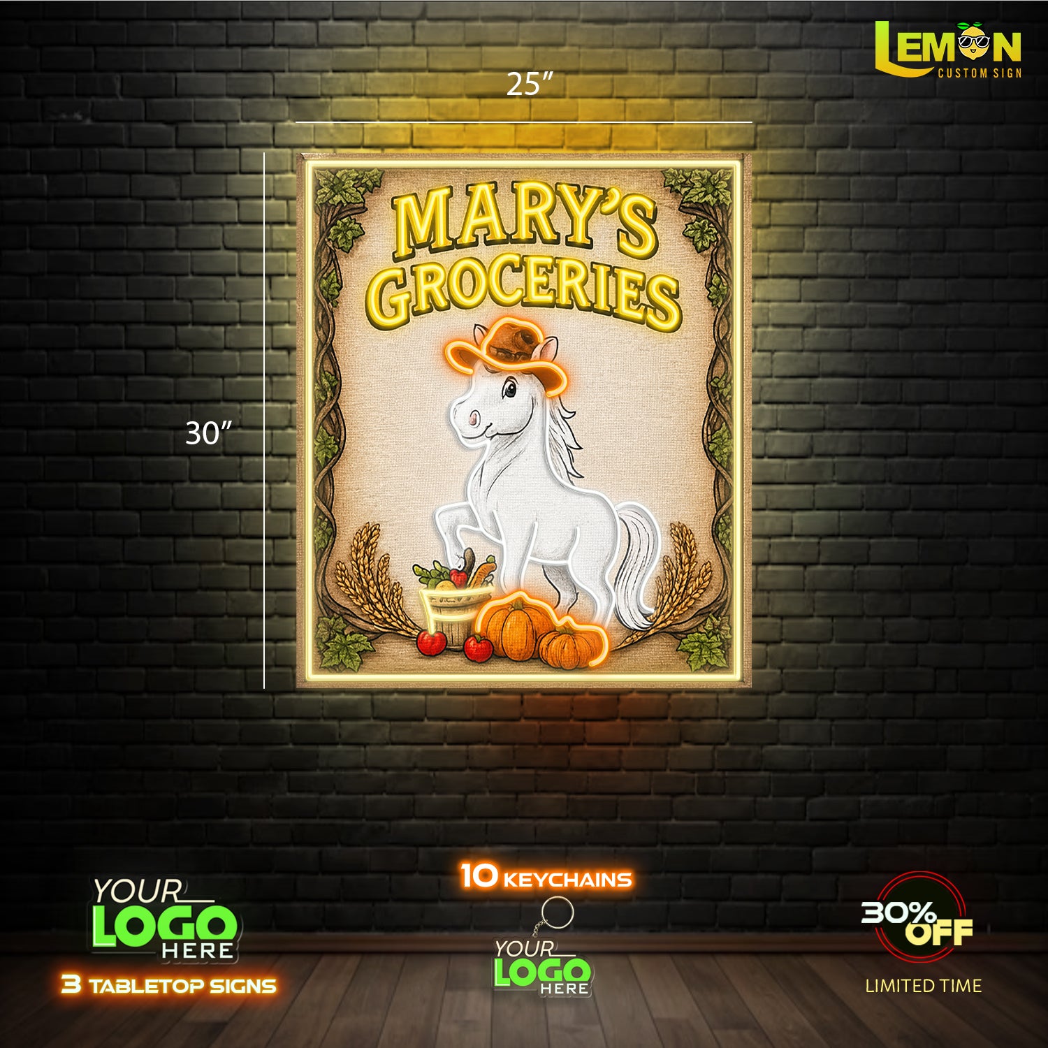 Mary’s Groceries | LED NEON SIGN AND LIGHT BOX SIGN