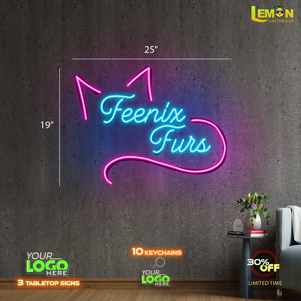FEENIX FURS | LED NEON SIGN