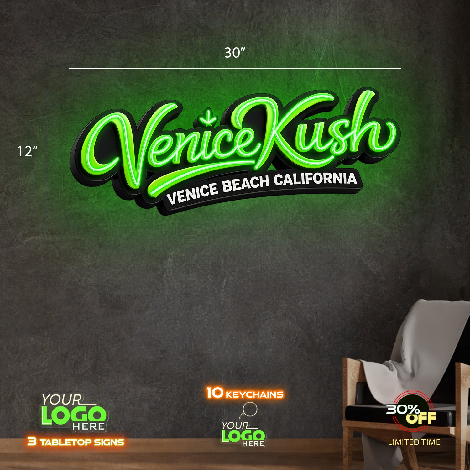 Venice Kush | LED NEON SIGN