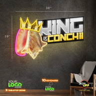KING OF THE CONCHII| LED NEON SIGN