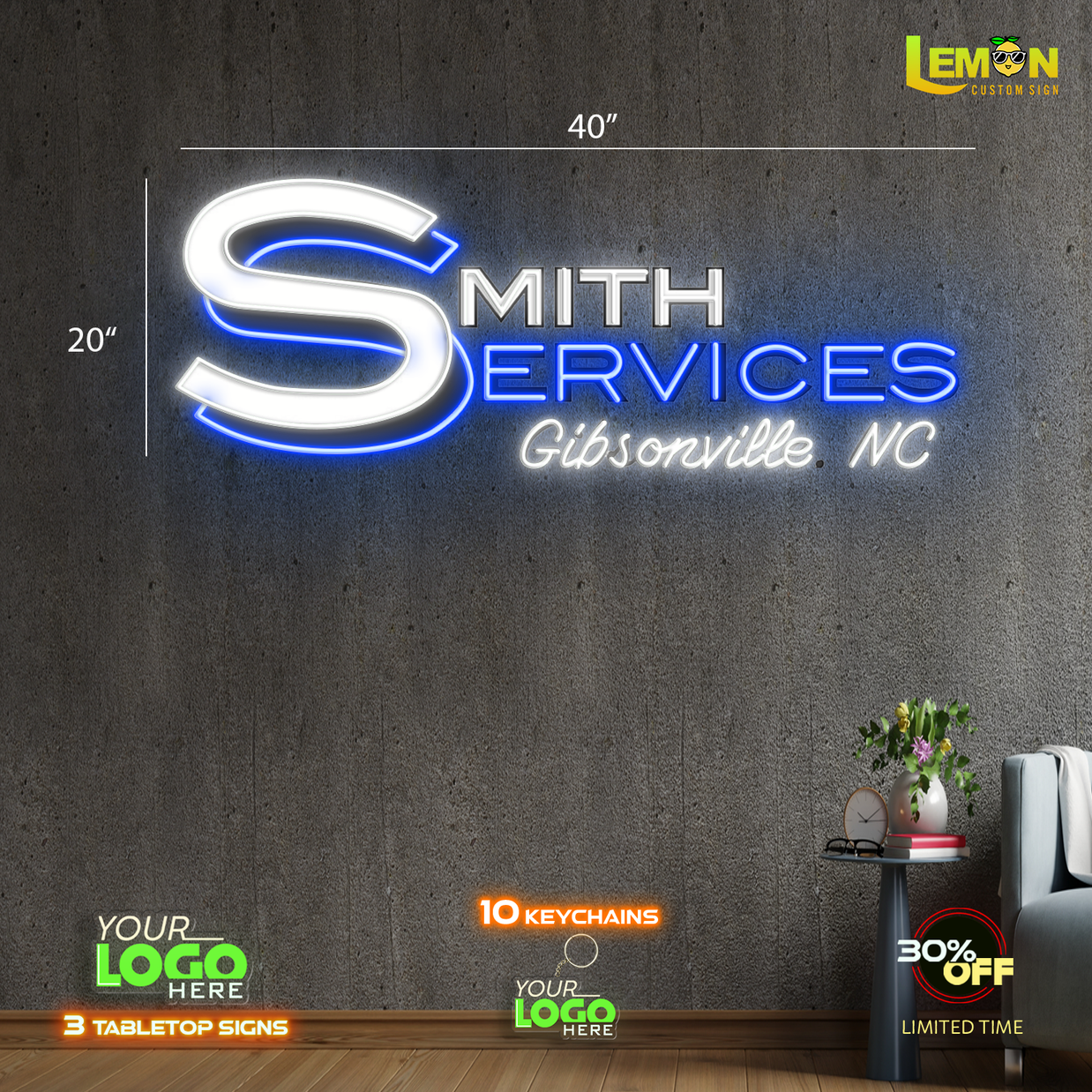 SMITH SERVICES | LED NEON SIGN
