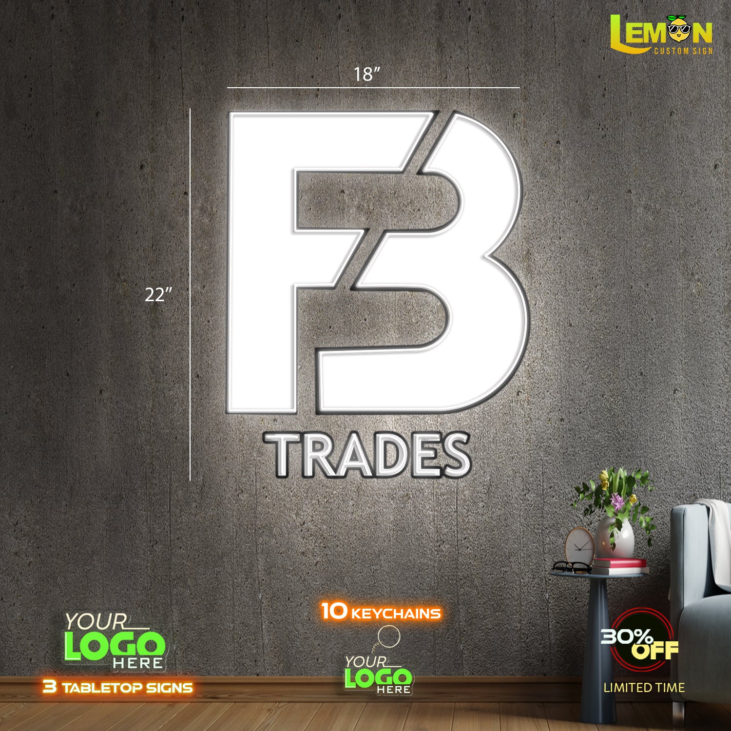 FB TRADES| LED NEON SIGN