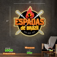 ESPADAS DE BRAZIL| LED NEON SIGN