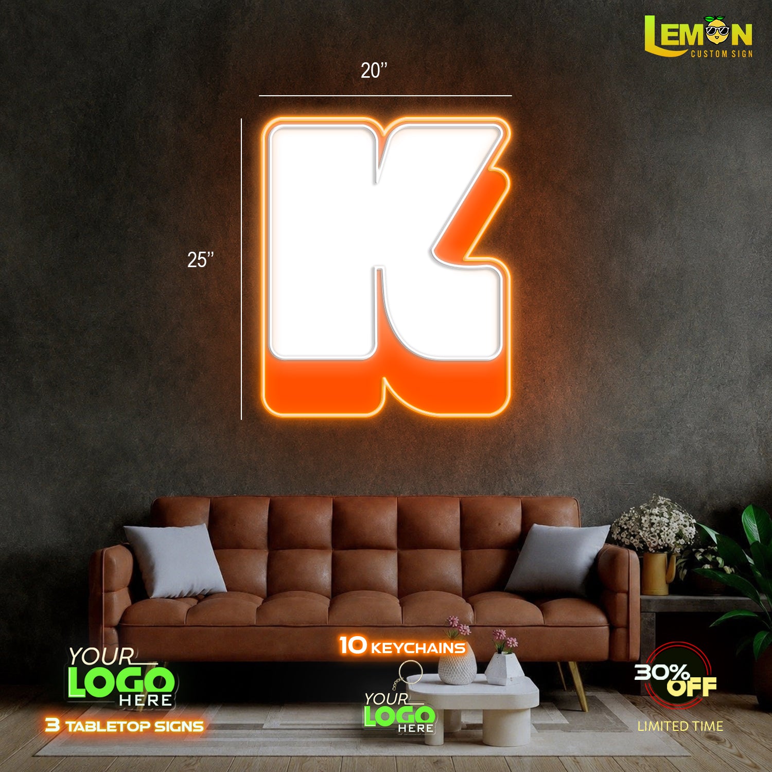 KONOS| LED NEON SIGN (3 SIGNS)