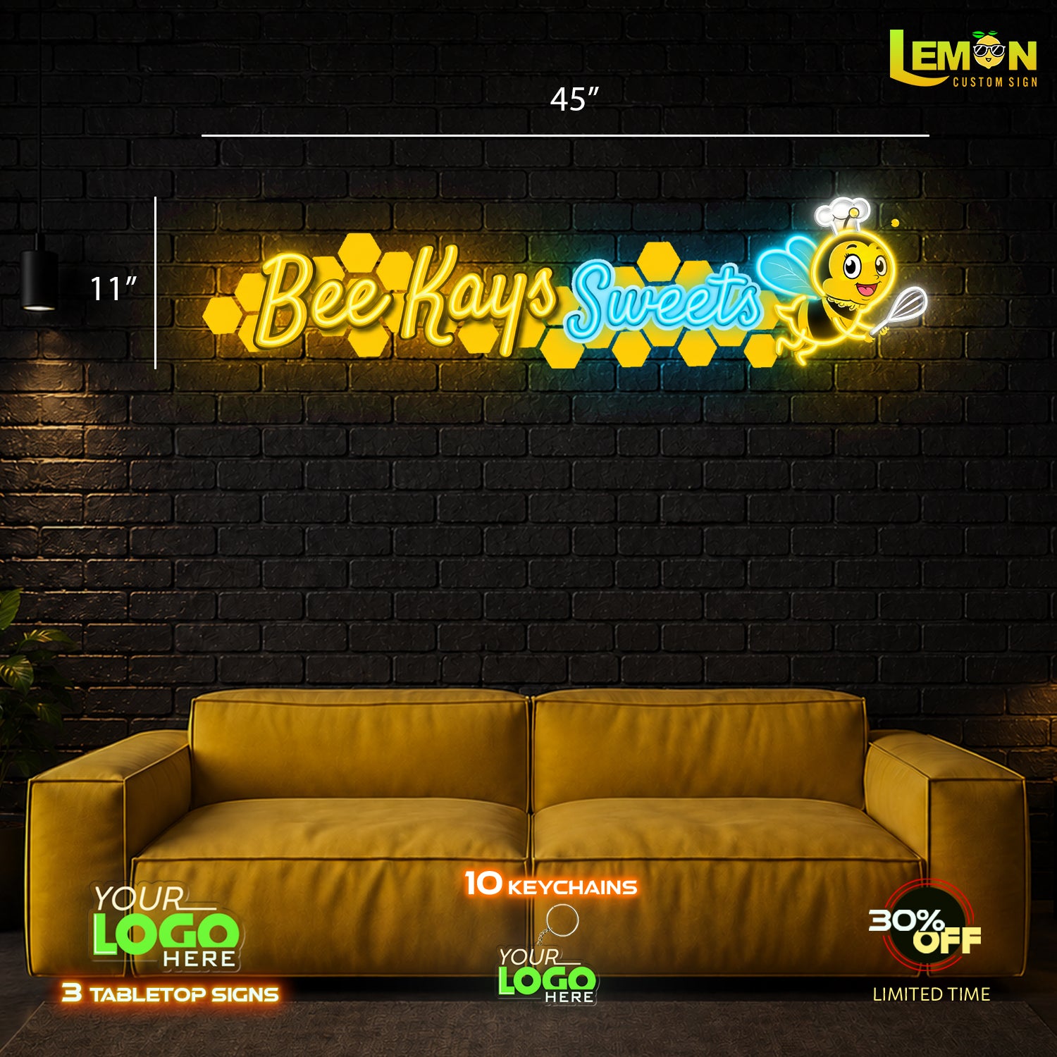 BEE KAYS SWEETS |LED NEON SIGN