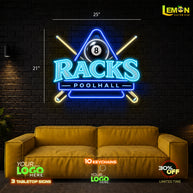 RACKS POOLHALL | LED NEON SIGN