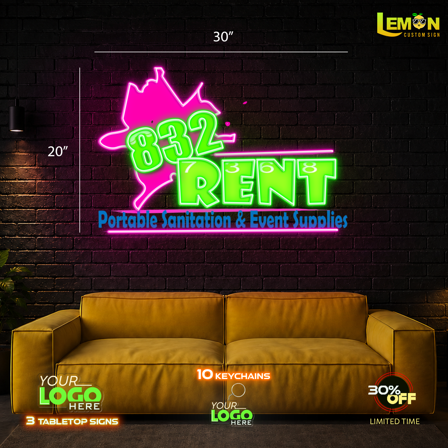 832 RENT| LED NEON SIGN