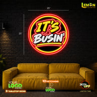 IT'S BUSIN'| LEMON NEON SIGN ( OUTDOOR SIGN)