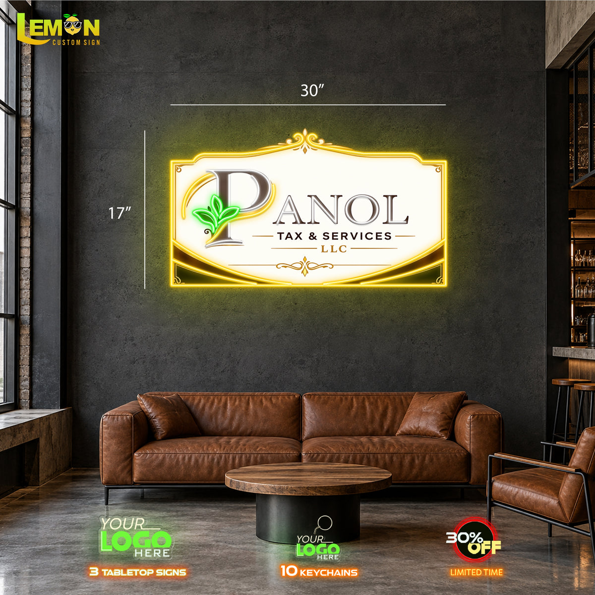 PANOL TAX & SERVICES | LED NEON SIGN