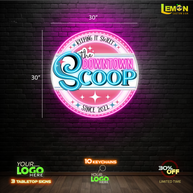 THE DOWNTOWN SCOOP | LED NEON SIGN