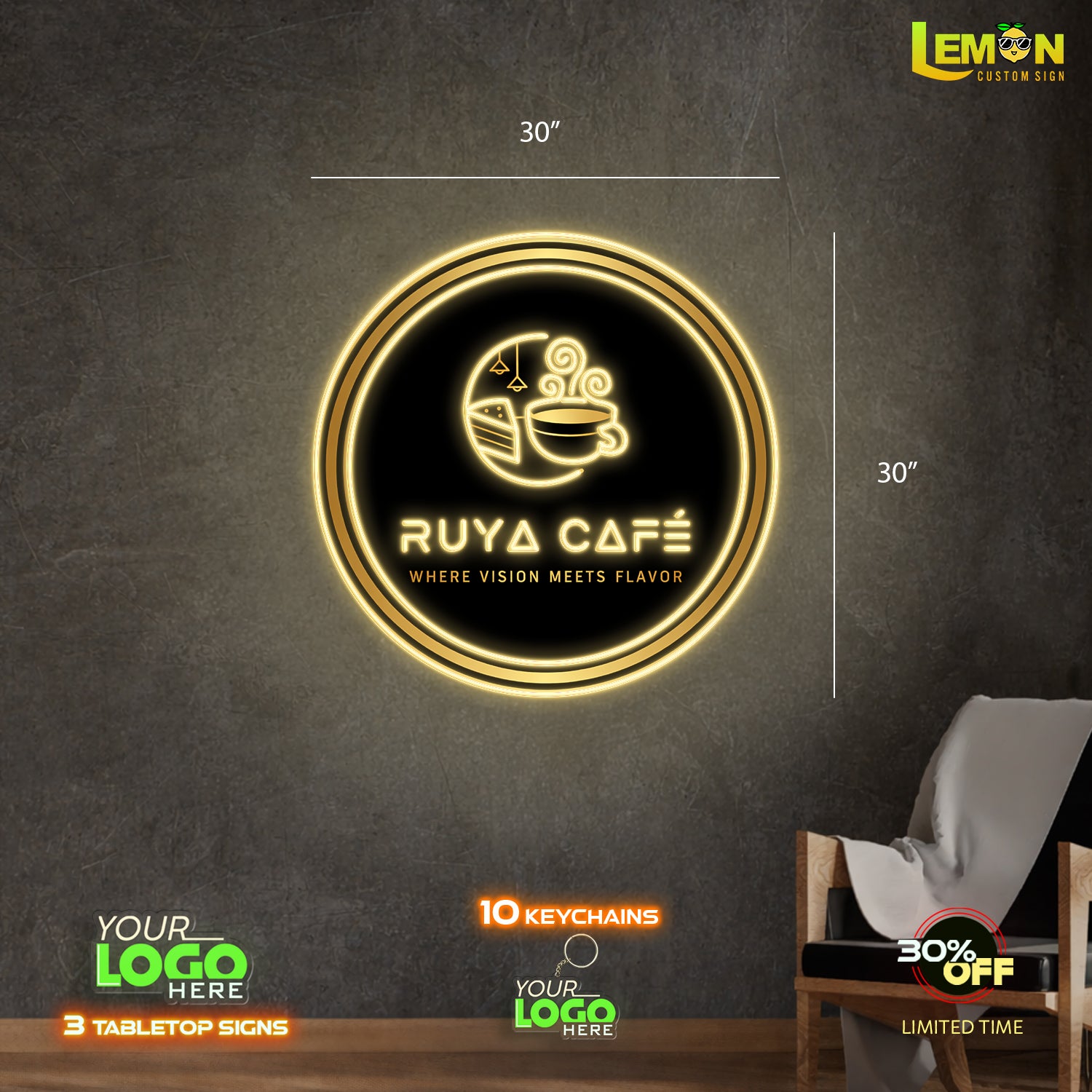 RUYA CAFE | LED NEON SIGN