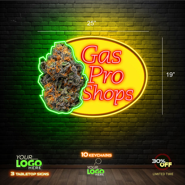 GAS PRO SHOPS | LED NEON SIGN (25x19")