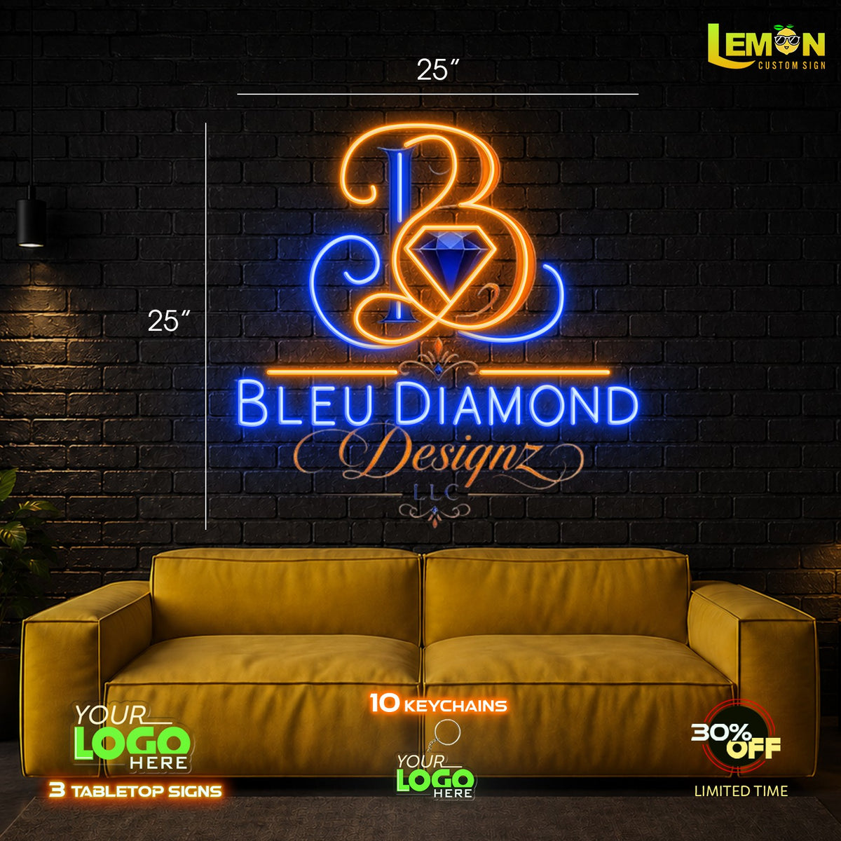 ROADBLOCK MINKZ AND BLEU DIAMOND | LED NEON SIGN ( 2 signs)