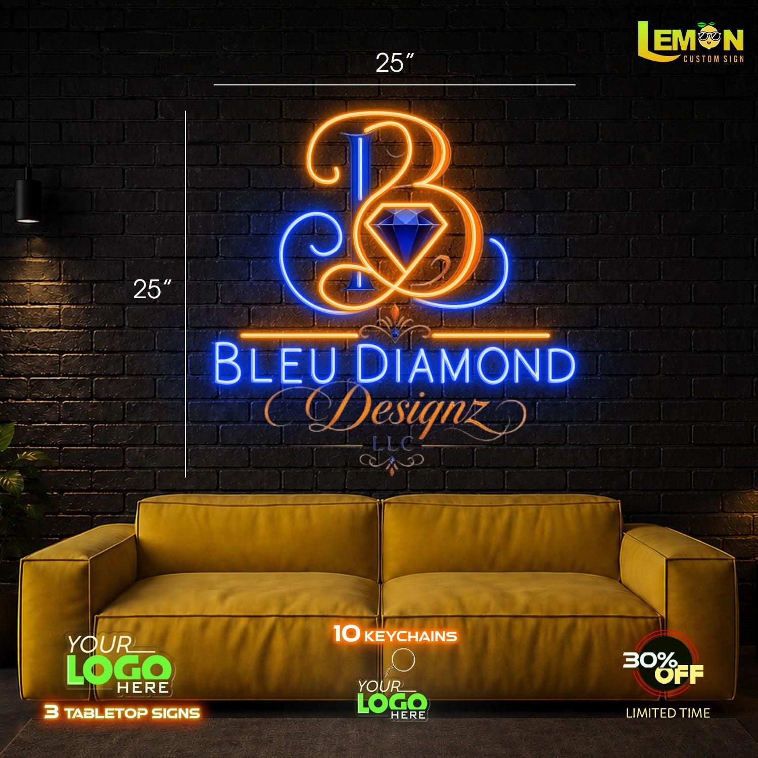 ROADBLOCK MINKZ AND BLEU DIAMOND | LED NEON SIGN ( 2 signs)
