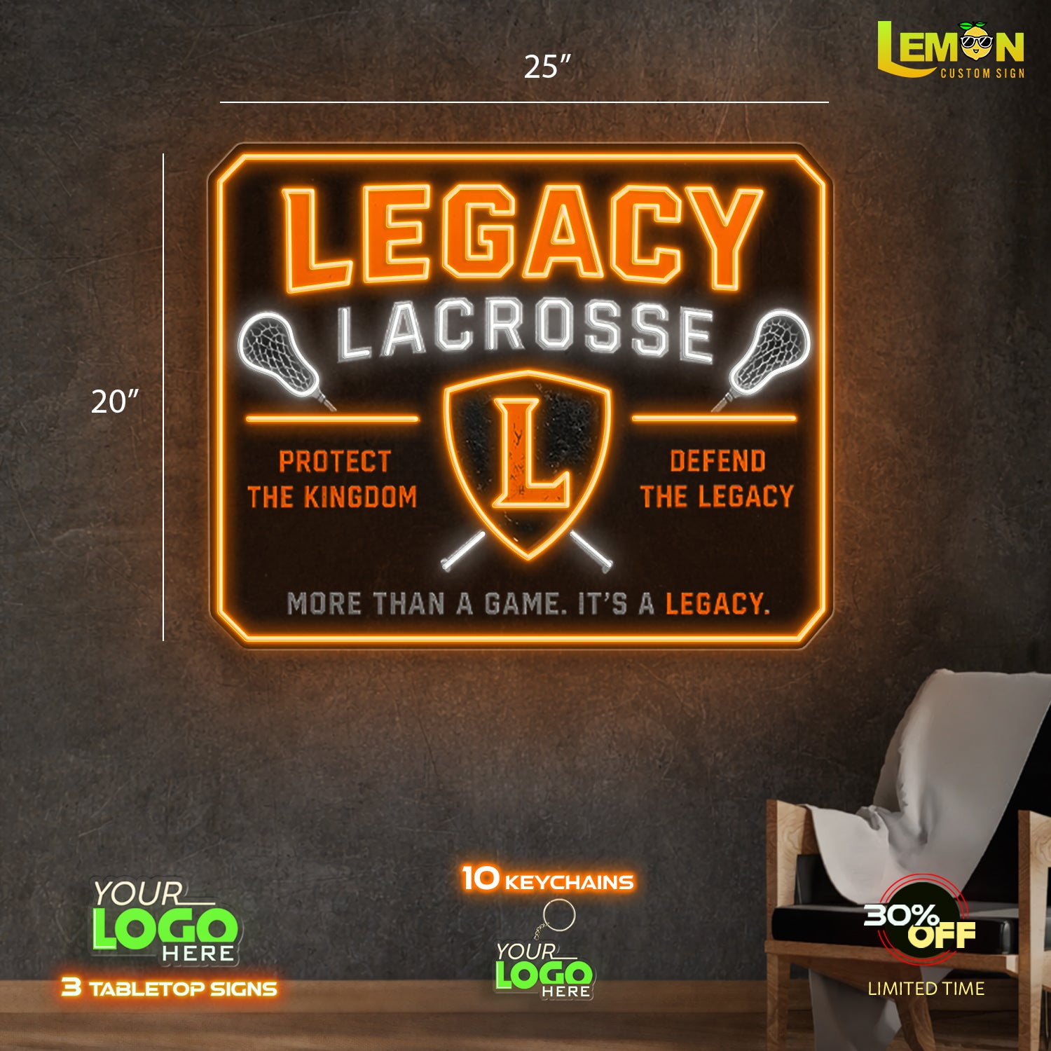 LEGACY LACROSSE | LED NEON SIGN
