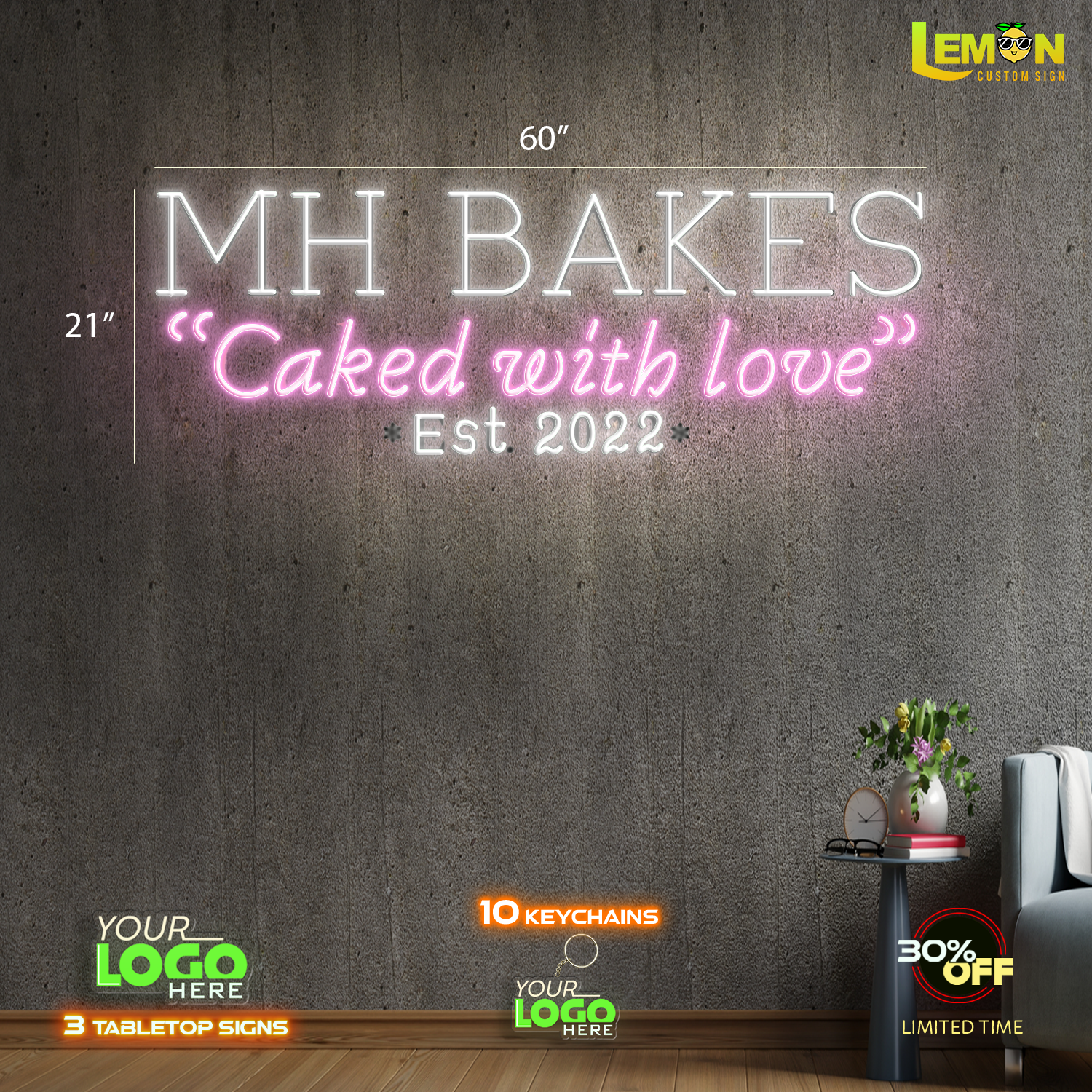 MH CAKES | LED NEON SIGN
