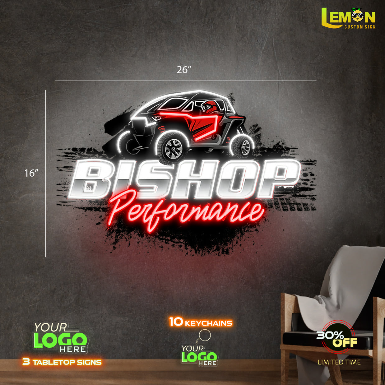 BISHOP PERFORMANCE | LED NEON SIGN
