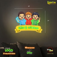 Mis 3 nietos | LED NEON SIGN