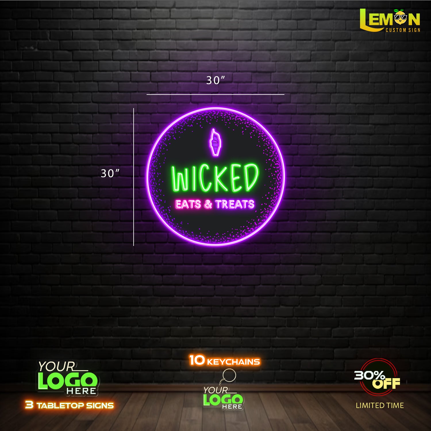 WICKED | LED NEON SIGN (2 SIGNS)