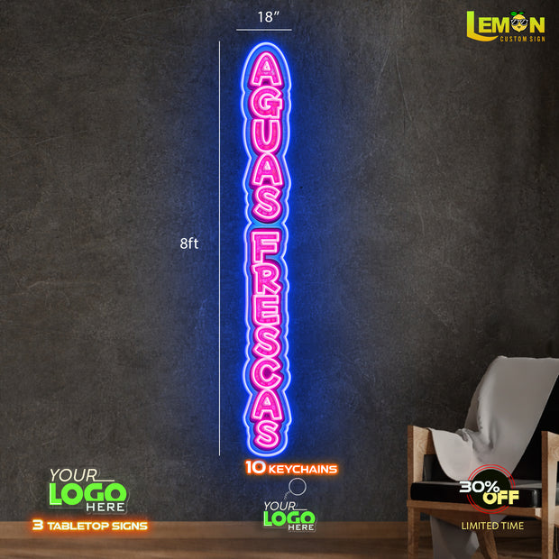 Aguas Frescas | LED NEON SIGN ( OUTDOOR SIGN)