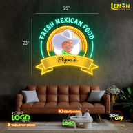 FRESH MEXICAN FOOD| LED NEON SIGN (OUTDOOR SIGN)