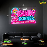 The KANDY KORNER | LED NEON SIGN