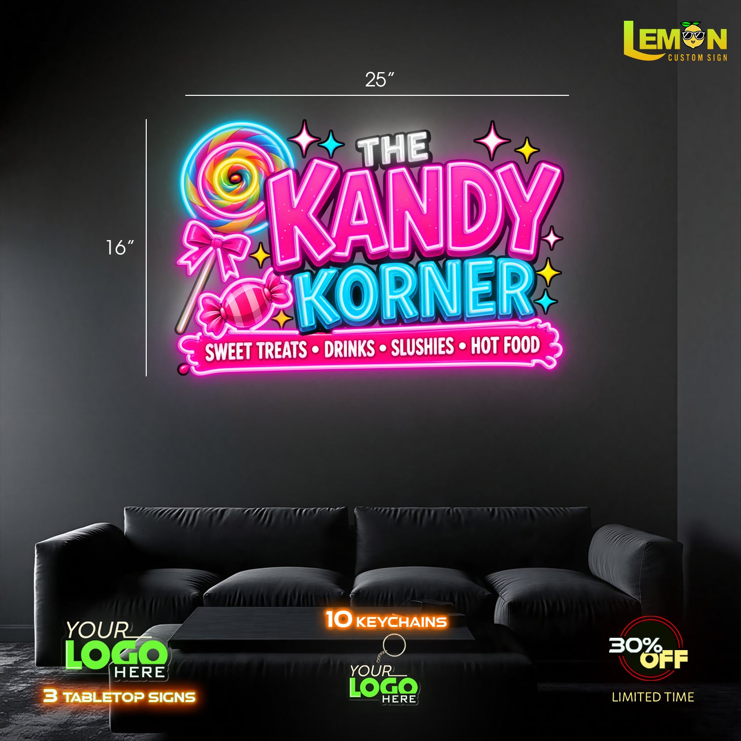The KANDY KORNER | LED NEON SIGN