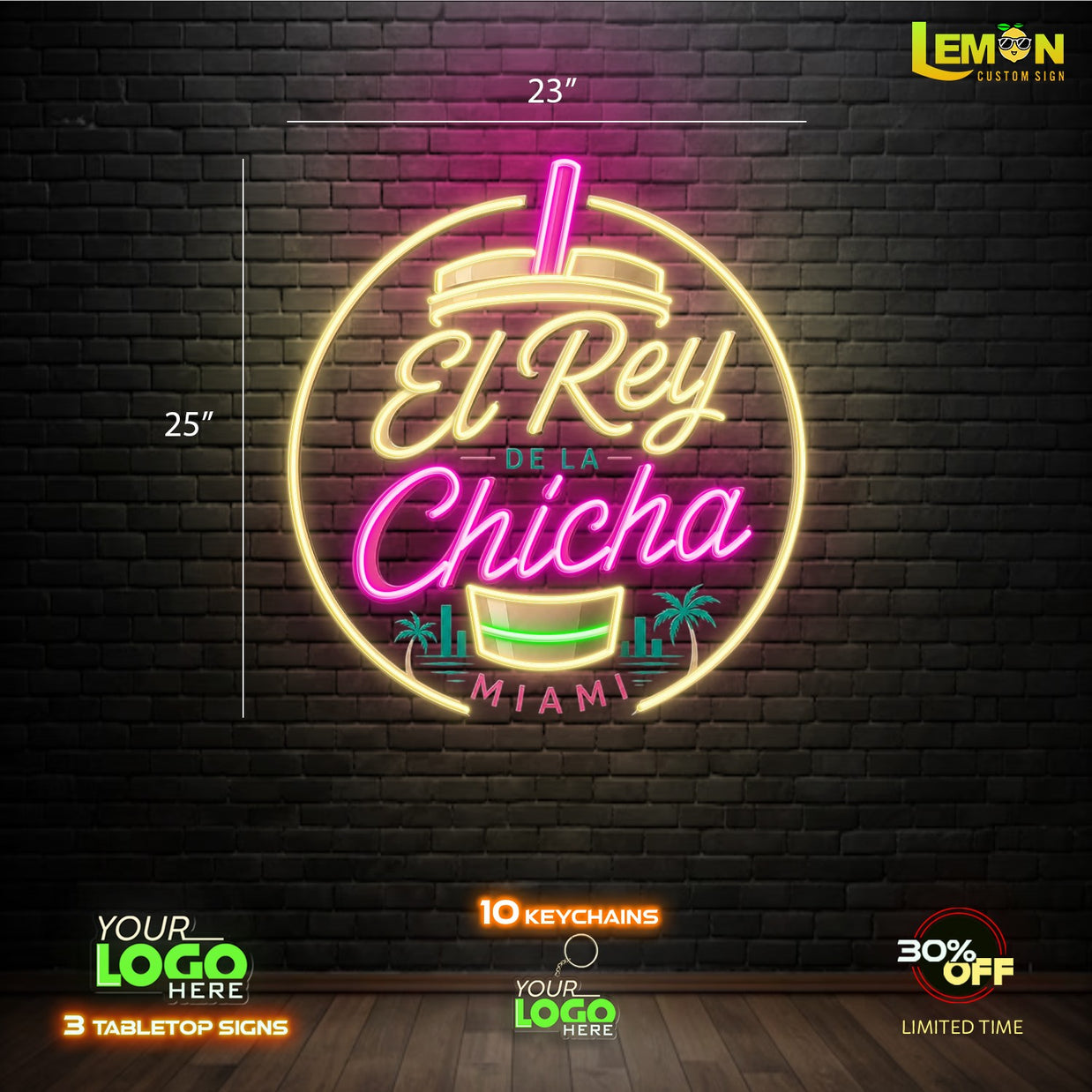 El Rey De la Chicha| LED NEON SIGN