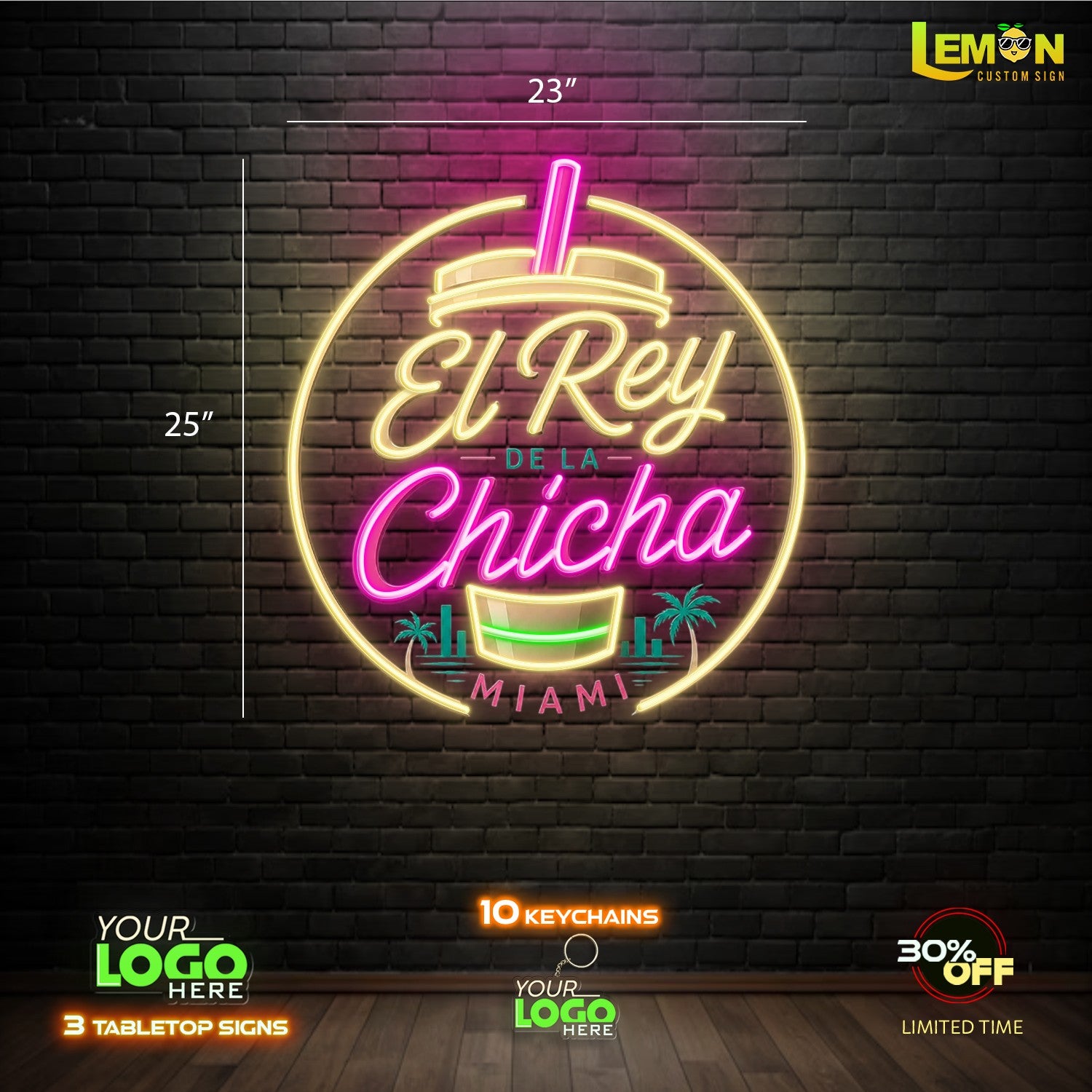 El Rey De la Chicha| LED NEON SIGN