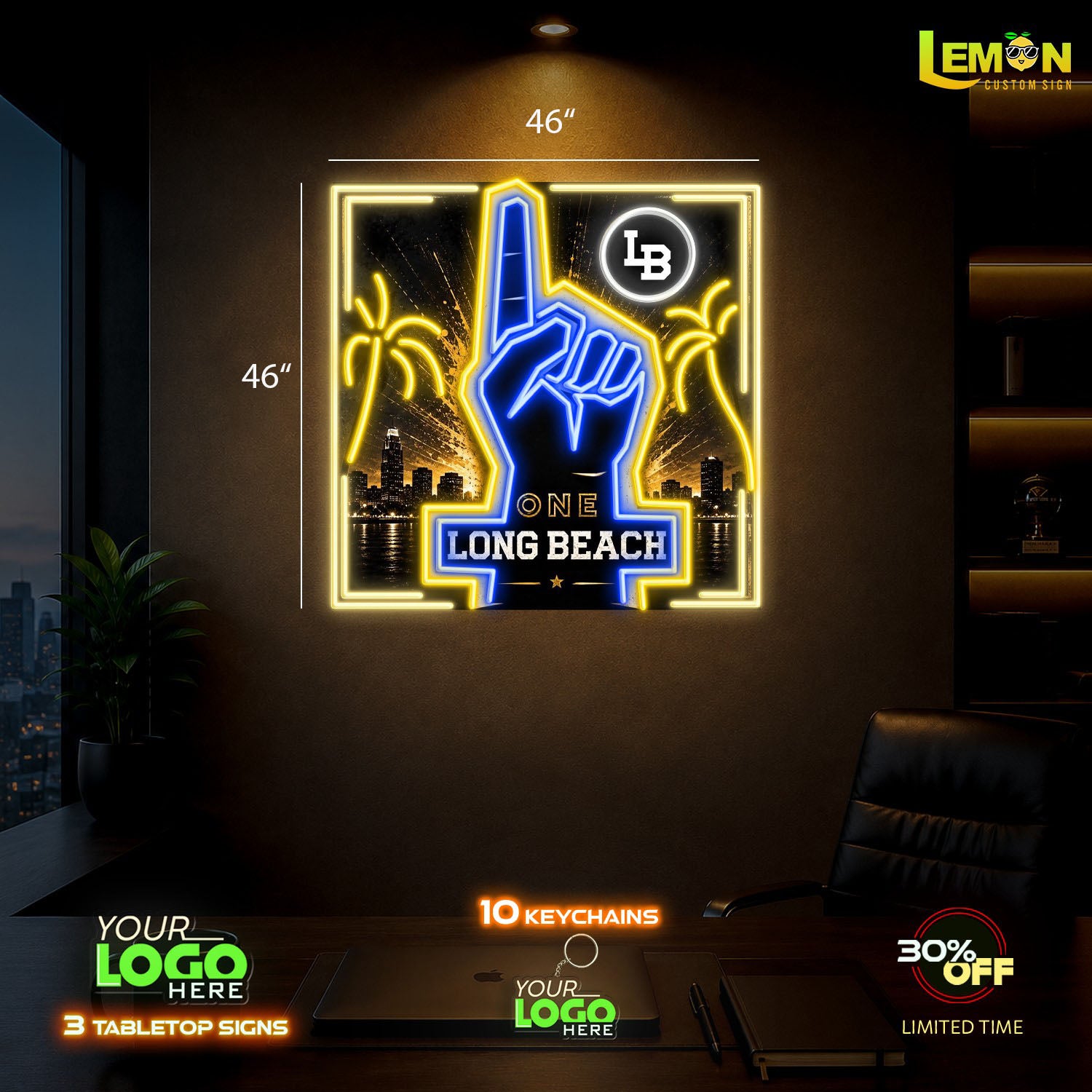 ONE LONG BEACH |LED NEON SIGN