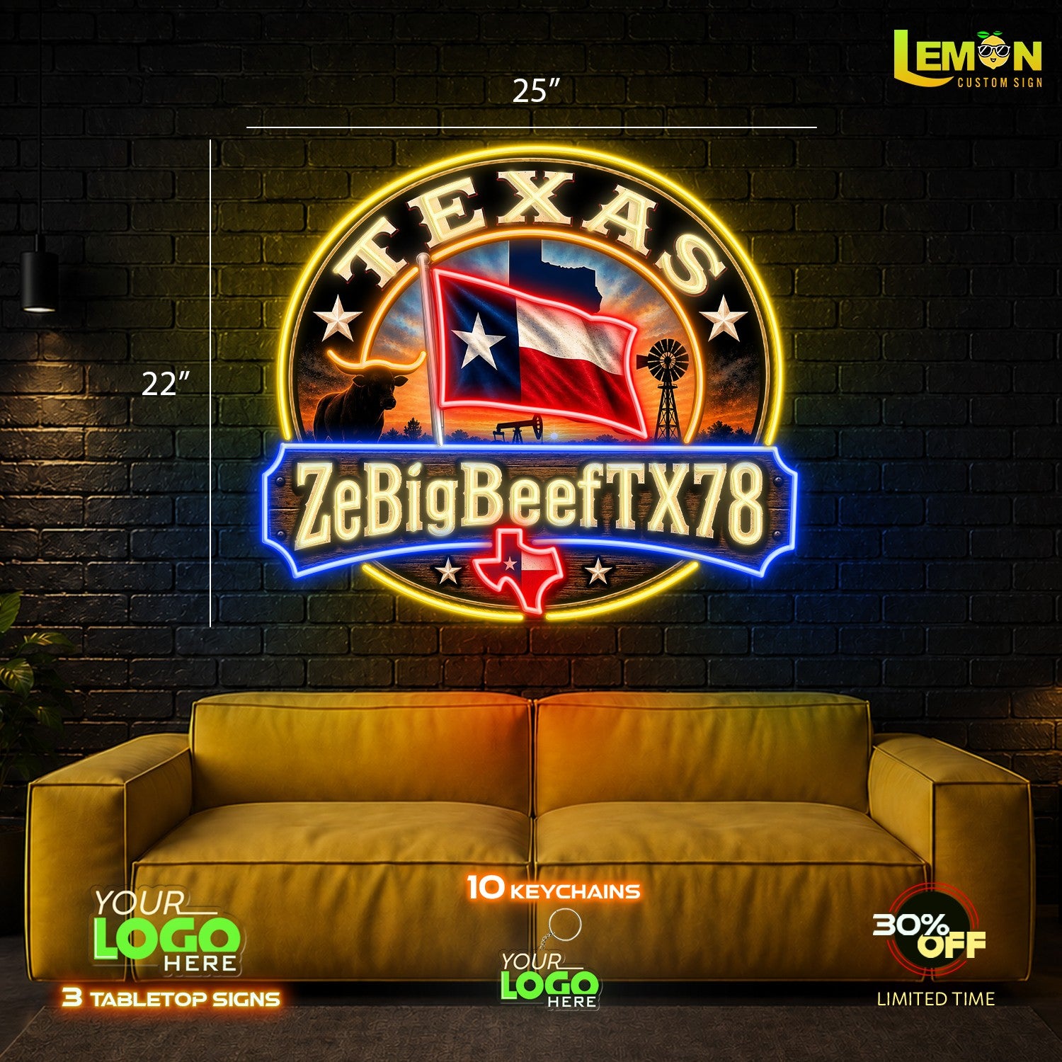 ZeBigBeefTX78 | LED NEON SIGN