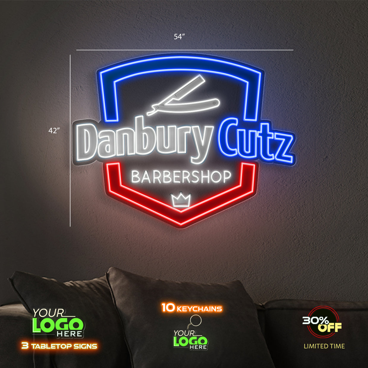 Danbury Cutz  | LED NEON SIGN