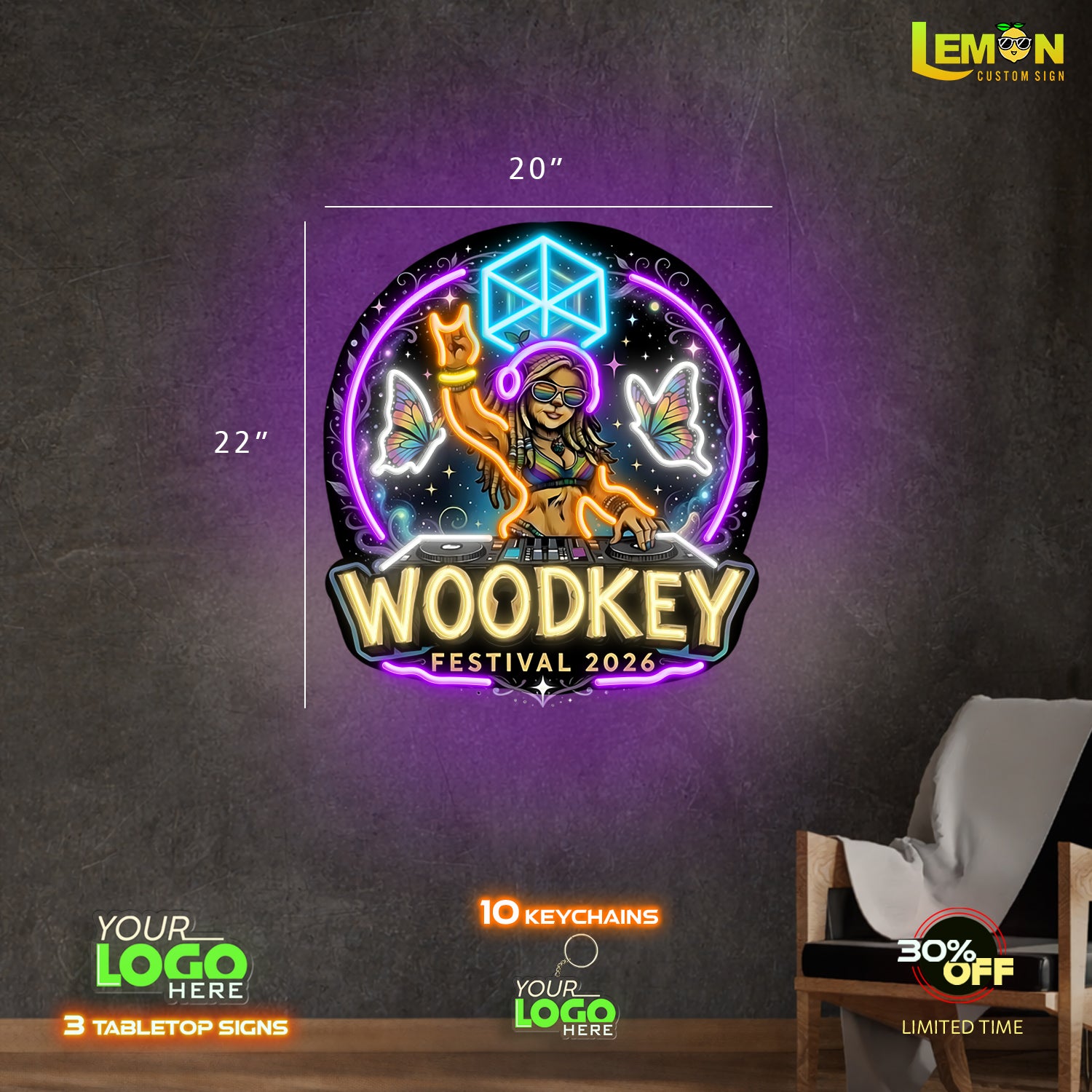 WOODKEY | LED NEON SIGNS