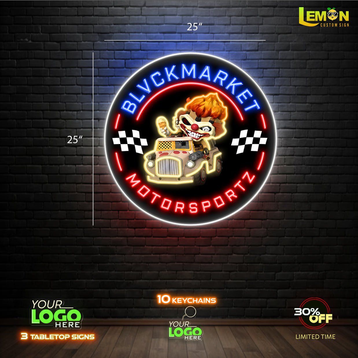 BLVCKMARKET MOTORSPORTZ | LED NEON SIGN