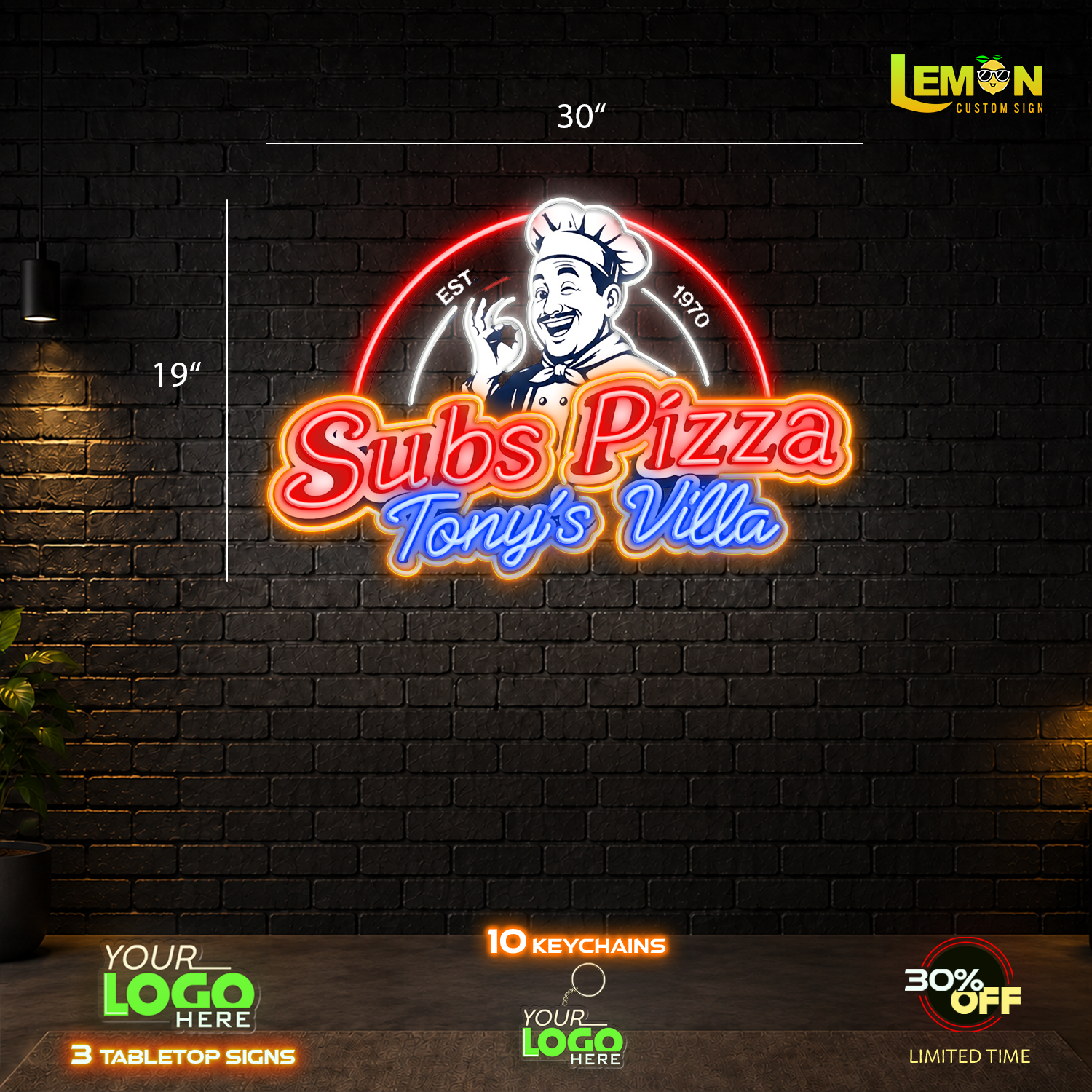 Subs Pizza | LED NEON SIGN