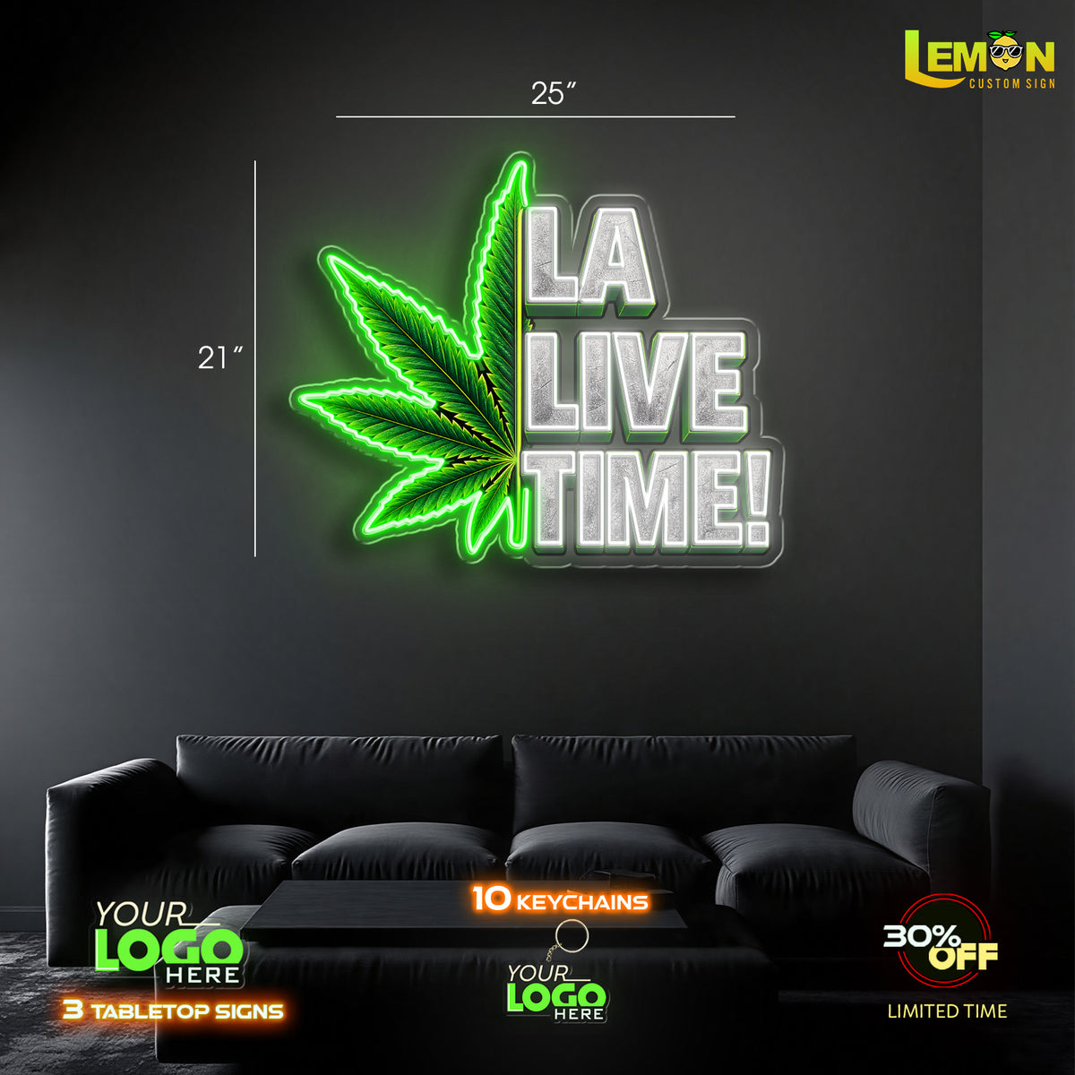 LA LIVE TIME | LED NEON SIGN