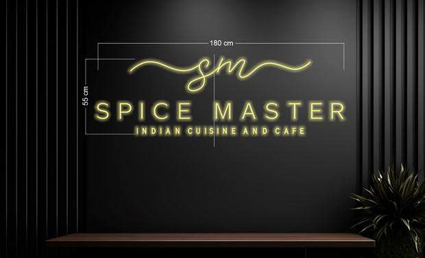 SPICE MASTER | ILLUMINATED BLADE SIGN; LED NEON SIGN (2 signs)