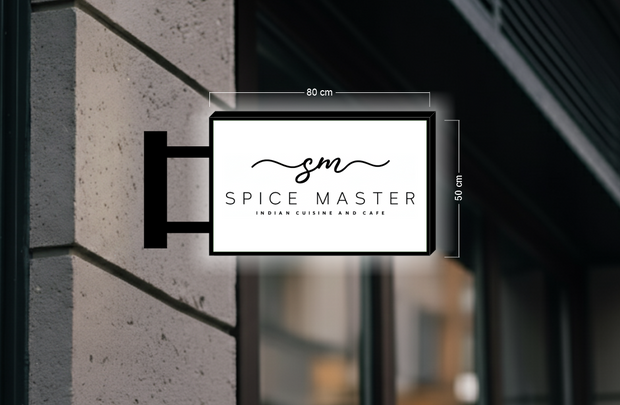SPICE MASTER | ILLUMINATED BLADE SIGN; LED NEON SIGN (2 signs)
