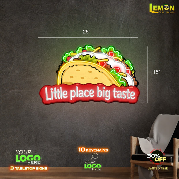 Little place big taste | LED NEON SIGN