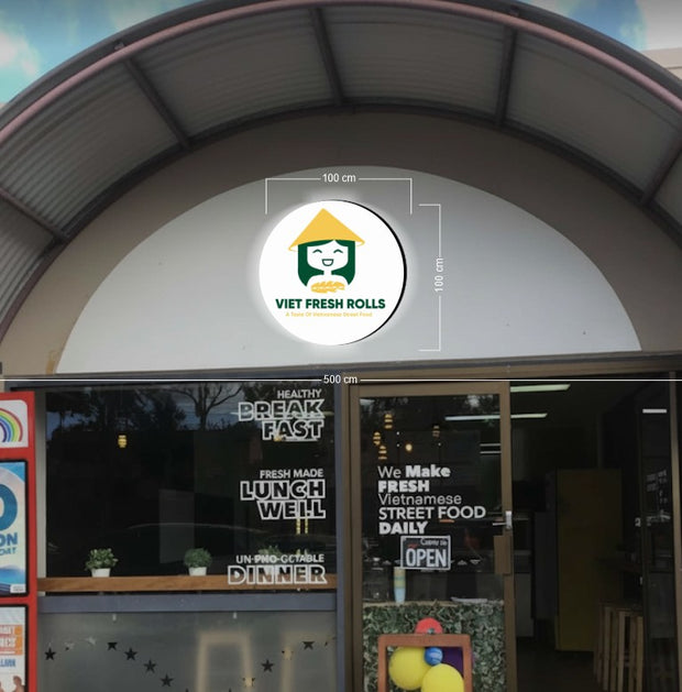 VIET FRESH ROLLS SIGN (100X100cm)