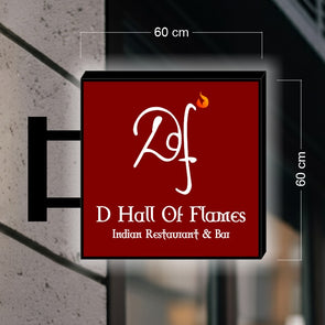 D Hall Of Flames | ILLUMINATED BLADE SIGN