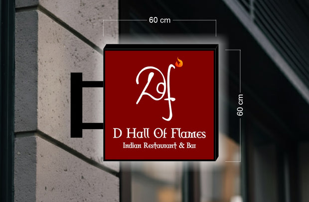 D Hall Of Flames | ILLUMINATED BLADE SIGN