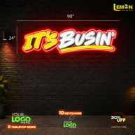 IT'S BUSIN - LEMON NEON SIGN (OUTDOOR)