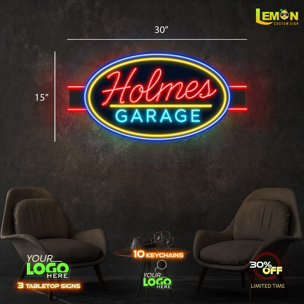 Holmes Garage | LED NEON SIGN