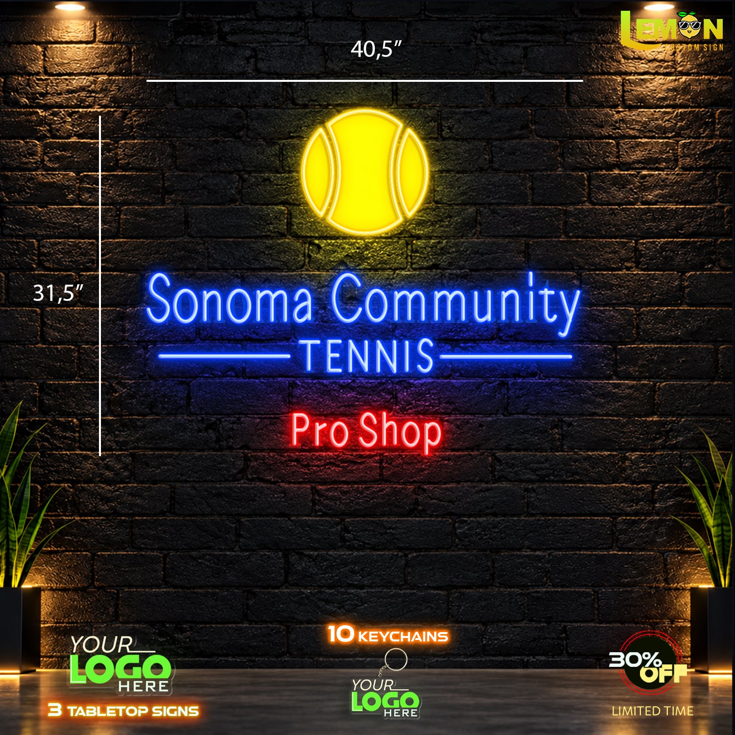SONOMA COMMUNITY | LED NEON SIGN (OUTDOOR USE)