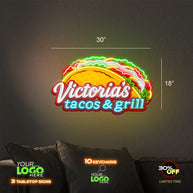 VICTORIA’S TACOS & GRILL | LED NEON SIGN